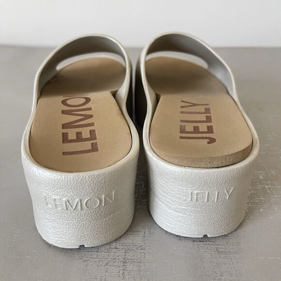 Lemon Jelly Womens Sunny Platform Sandals Slides Beige US 7.5 / EU 38 - Picture 8 of 12